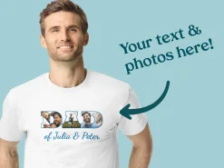 T-shirt med Foto & Tekst - Dad