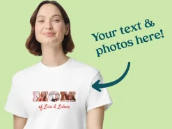 T-shirt med Foto & Tekst - Mom
