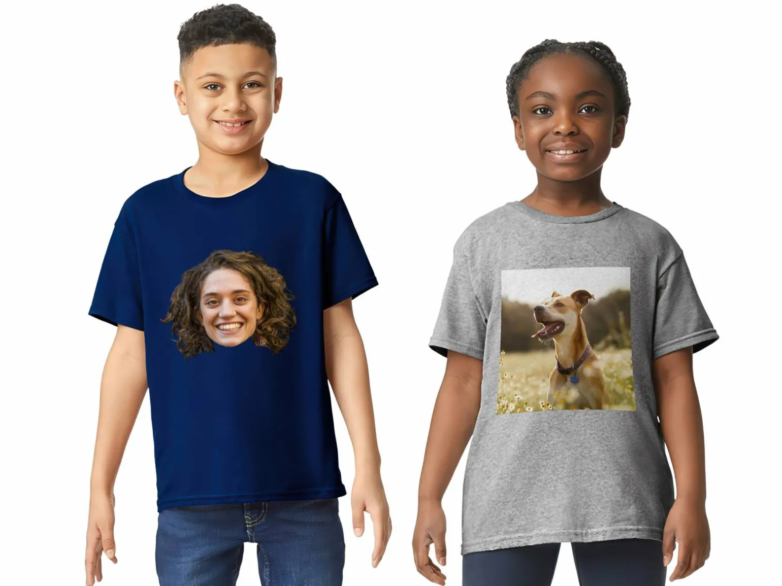T-shirt til Børn med Foto