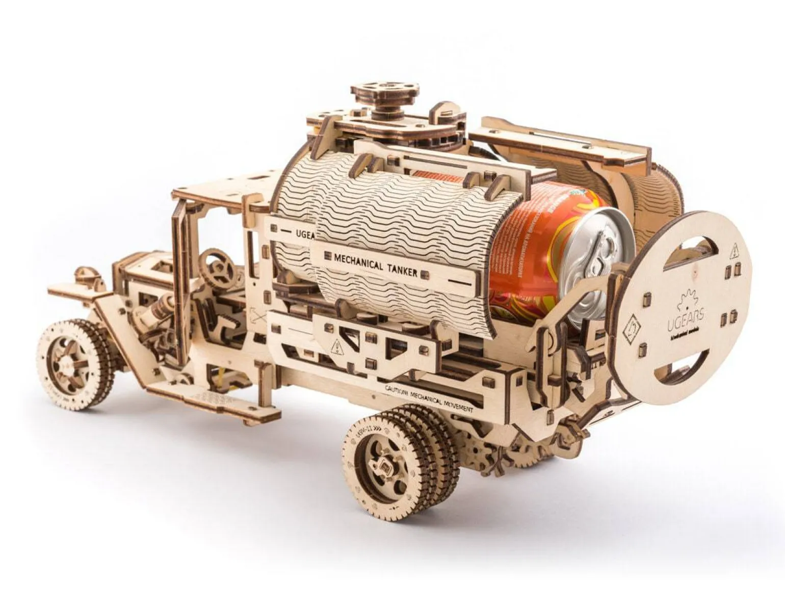 Ugears 3D-puslespil i Træ - Tankbil