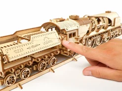 Ugears 3D-puslespil i Træ - Tog