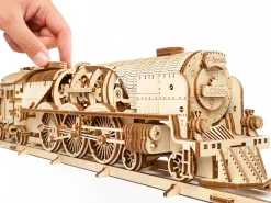 Ugears 3D-puslespil i Træ - Tog