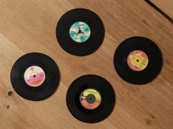 Vinylplader Glasunderlag 4-pak