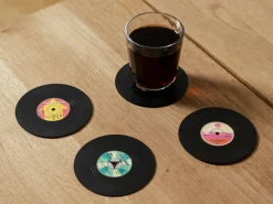 Vinylplader Glasunderlag 4-pak